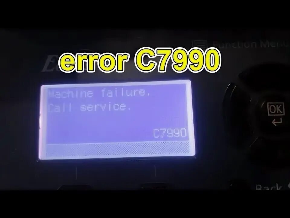 Установлен неизвестный тонер. Kyocera c7990. С7990 Kyocera. Ошибка c7990. Куосера 2040 ошибка с7990.