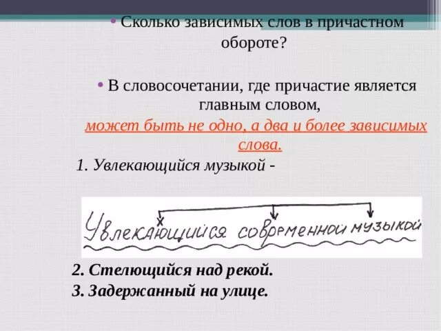 Зависимые слова у причастий. Причастный оборот главное и Зависимое слово. Сколько зависимых слов в причастном обороте. Зависимые слова в причастном обороте. Словосочетание где главное слово