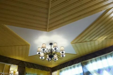 Отделать потолок вагонкой