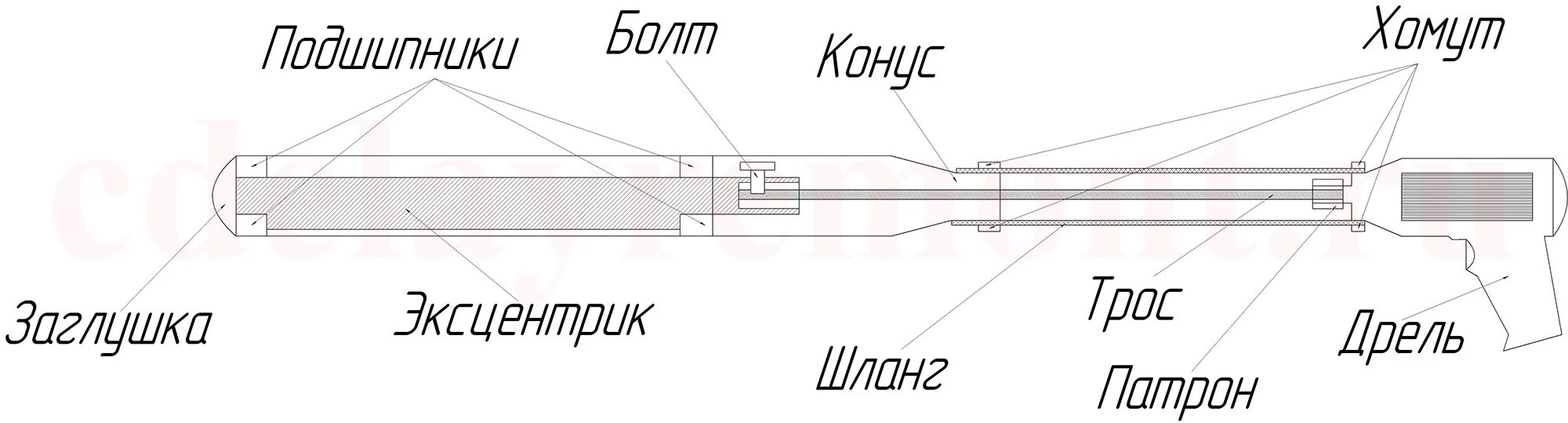 Вибратор принцип. Электровибратор для бетона чертеж. Вибронасадка для бетона своими руками. Вибронасадка для уплотнения бетона. Устройство вибробулавы для бетона.