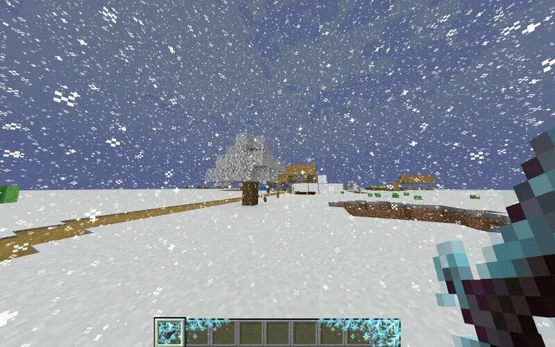 Ресурспак на новый год. Зимний биом в майнкрафт. Зима пака. 10. Winter environment.