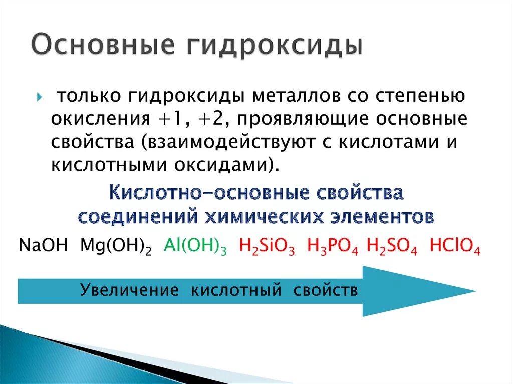 Одноосновный кислотный гидроксид. Гидроксиды основные кислотные амфотерные. Основные гидроксиды реакции. Основные и амфотерные гидроксиды. Основный гидроксид.