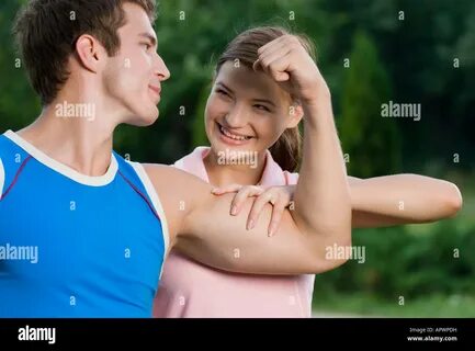 Boy touching