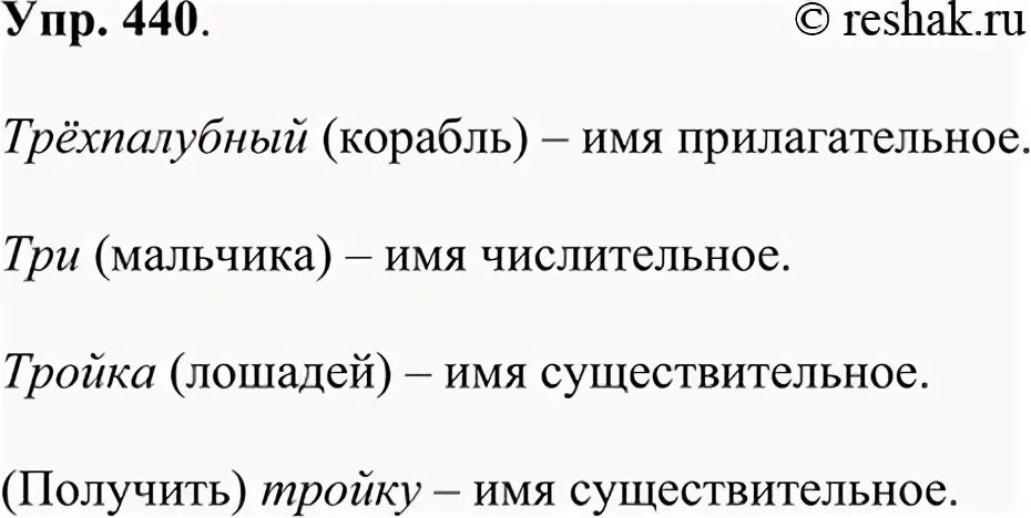 Русский язык 5 класс упр 440 ладыженская