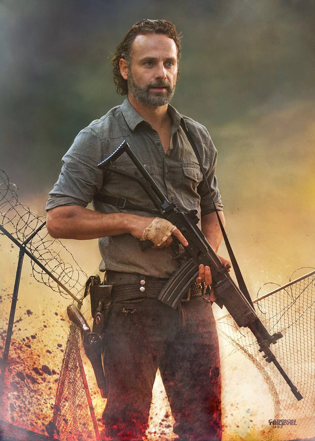 Рик the walking dead. Рик граймс. эндрю линкольн ходячие мертвецы.