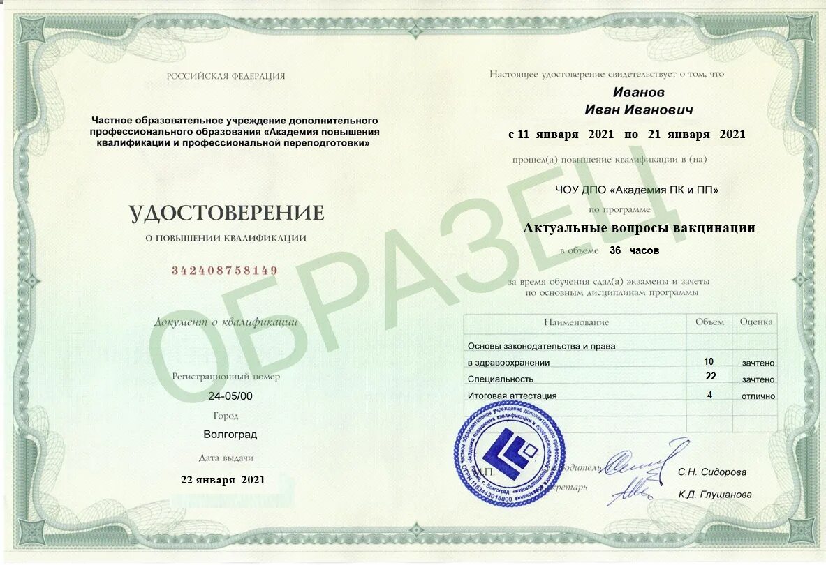 Итоговая аттестация по дополнительной профессиональной программе