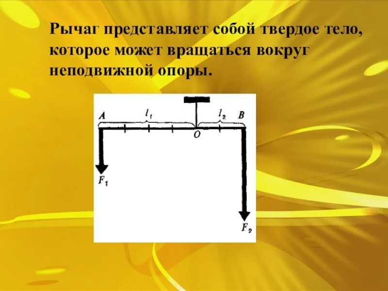 Рычаг представляет собой