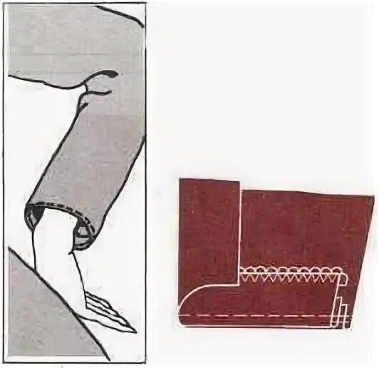 Манжет на рукаве. Широкие манжеты на рукавах. Обработка низа рукавов (швом в подгибку закрытым срезом). Без манжет. Пришить манжет к рукаву.