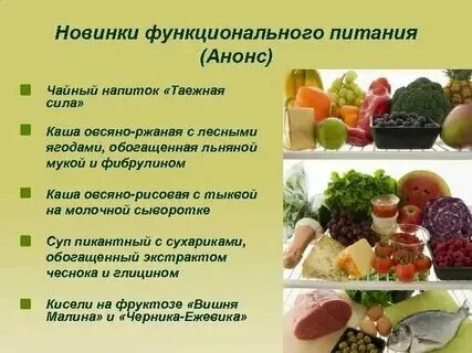 Что является под функциональными продуктами
