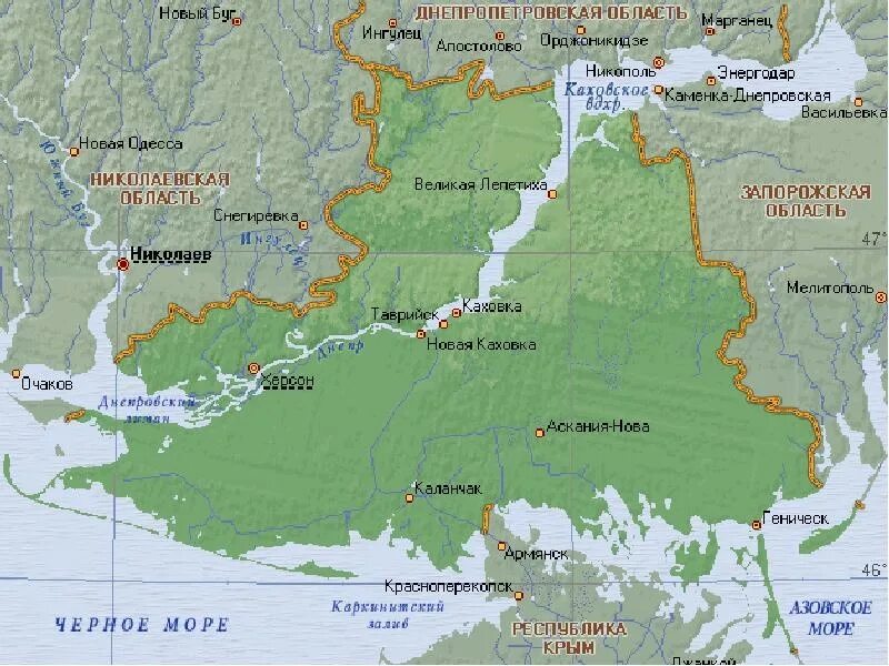 Херсонская область на карте. Херсонская область на карте Украины границы. Географическая карта Херсонская область карта. Карта Херсонской обл. Карта где херсонская область