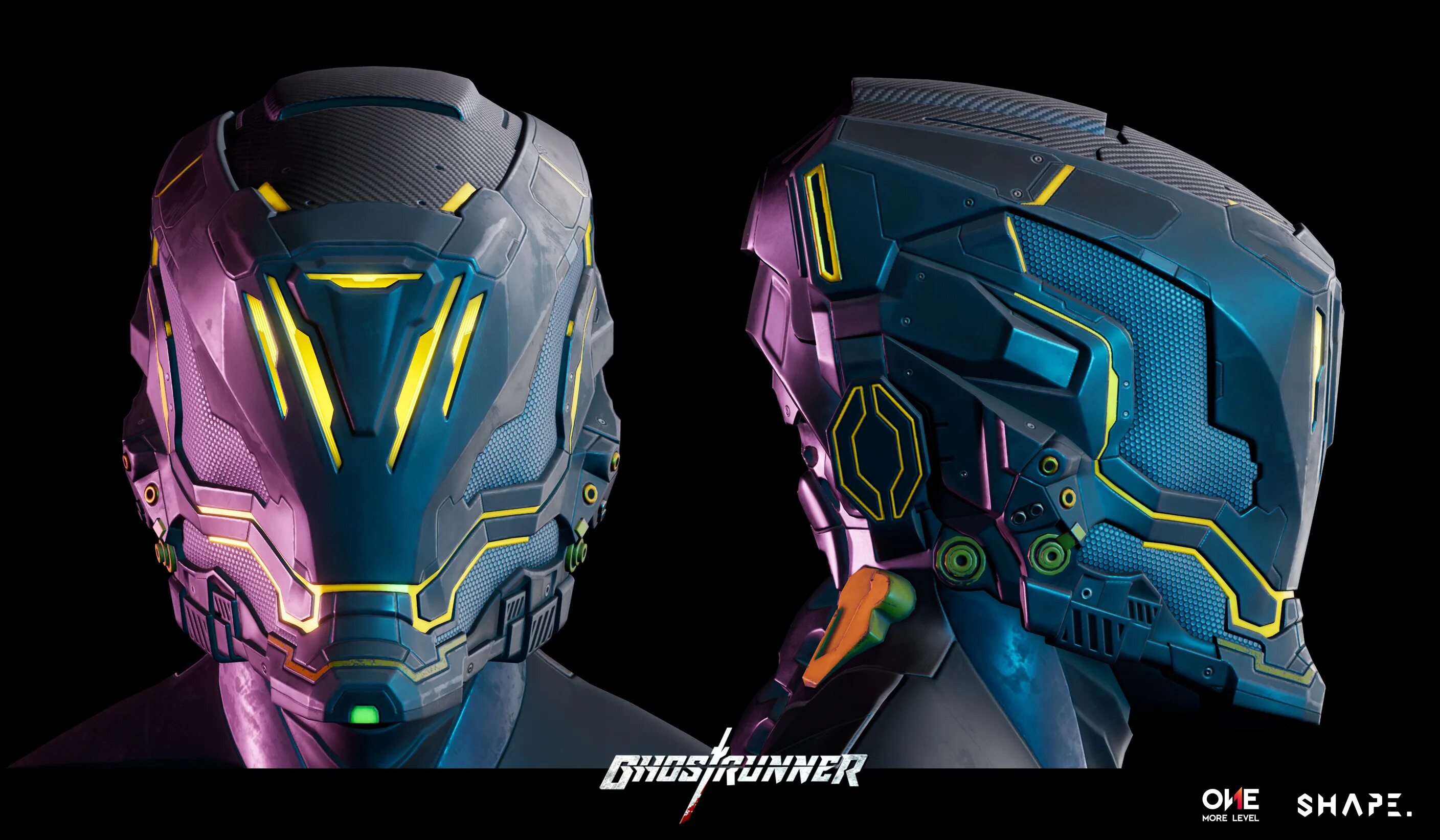 Ghostrunner 3. Железный человек киберпанк. ghostrunner concept arts. модель лица ghostrunner. ghostrunner jack.