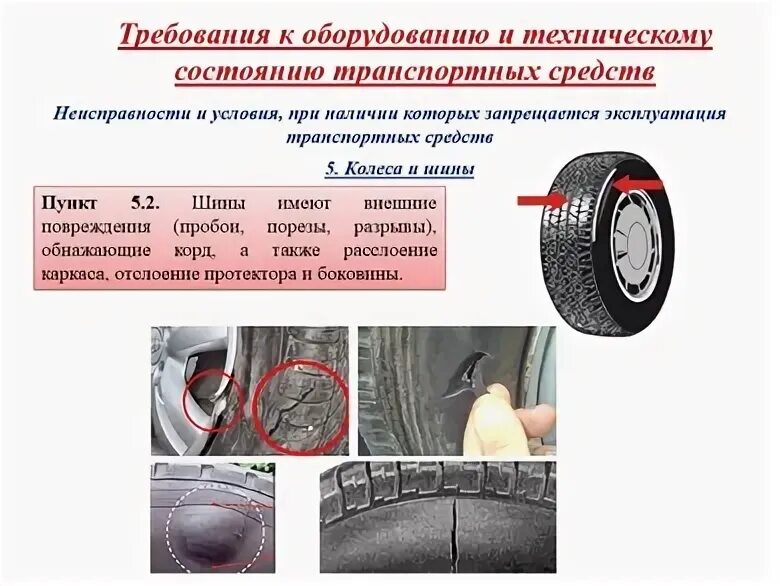 Требования к техническому состоянию шин и колес.. Тех состояние ТС. Общее состояние транспортного средства. Снаряженное ТС под наклоном. Требования к техническом состоянии транспортных