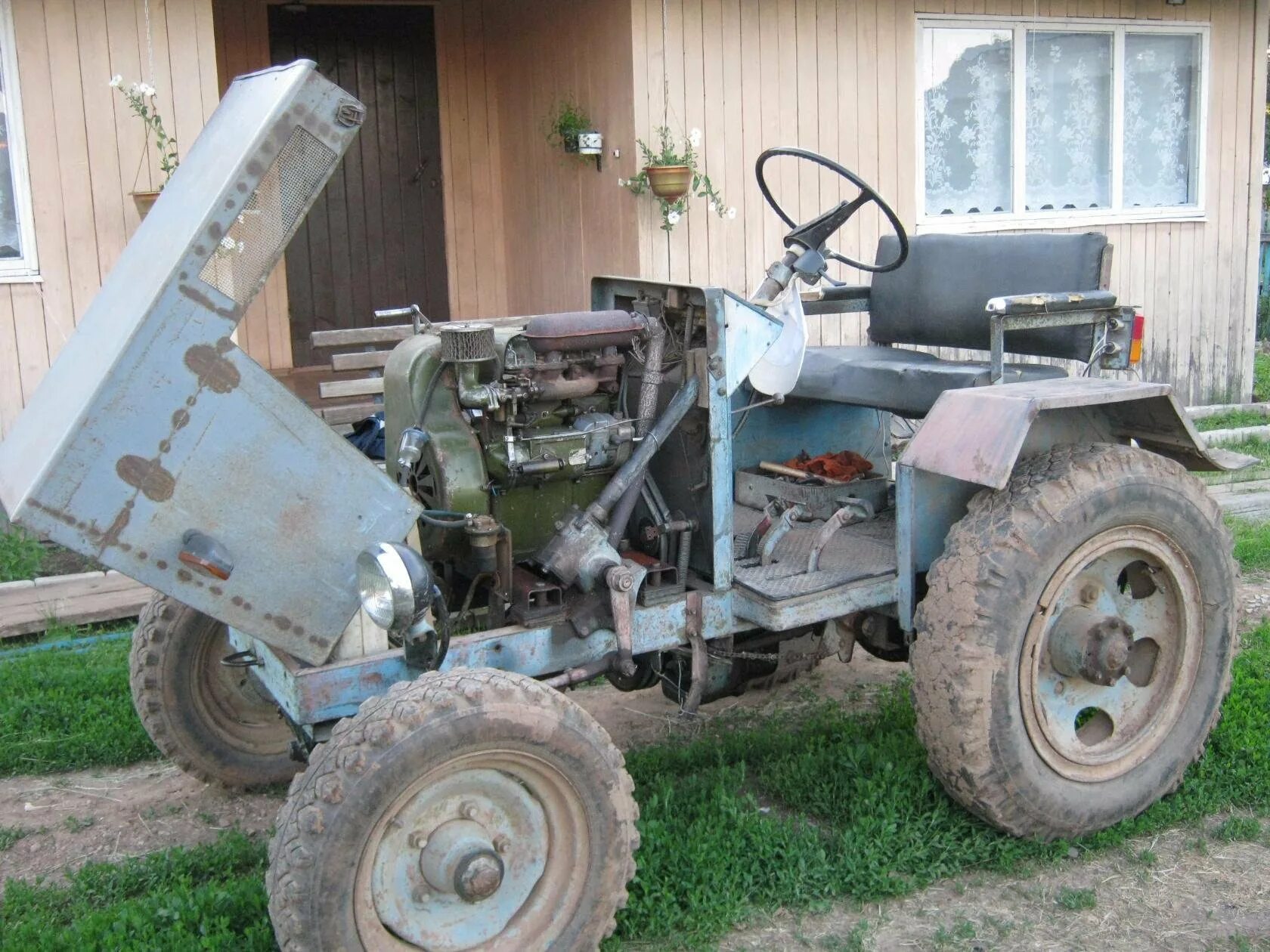 Купить трактор самоделку. Минитрактор 4x4 переломка уд-25. Трактор переломка 4х4 самоделка. Т 25 переломка 4х4. Самодельный минитрактор 4х2 классика.