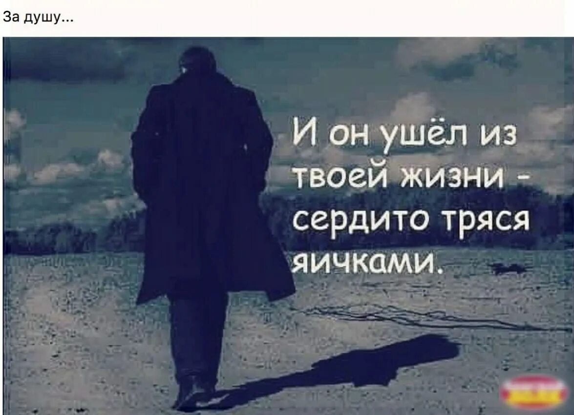Он ушел не выполнив работу. Ушел сердито тряся яичками. и он ушёл сердито тряся. он ушел из ее жизни сердито тряся. и он ушел из моей жизни сердито тряся яичками.