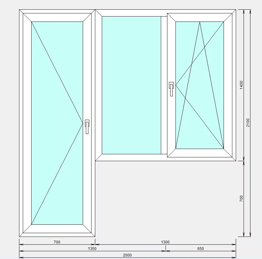 Оконный блок ПВХ чертеж. Балконный блок 1300х2150. Балконный блок ПВХ БП в2 2100-1200 32мм. Размер окна на балконе
