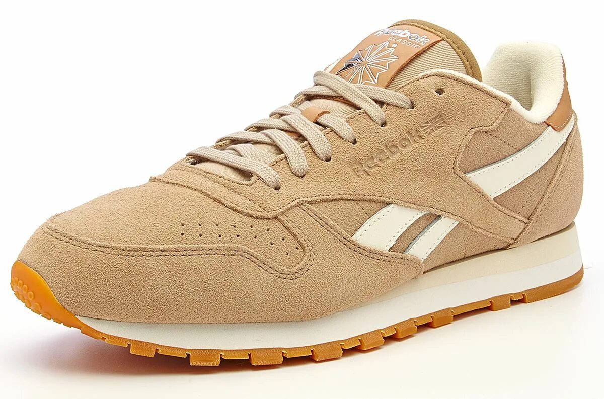 Коричневые кроссовки. Reebok Classic Suede. Кроссовки Reebok Classic нубук. Reebok Classic, бежевый, нубук, мужские, зимние. Reebok Classic Leather 'Porcelain'.