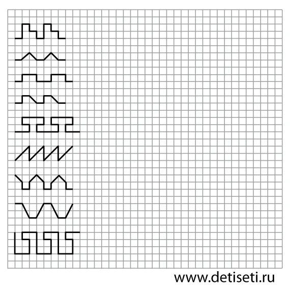 Чистописание математика узоры. Узоры в клетку для дошкольников. Одолж узор по клеточкам. Прописи по клеточкам для детей. Узоры по клеточкам для дошкольников.