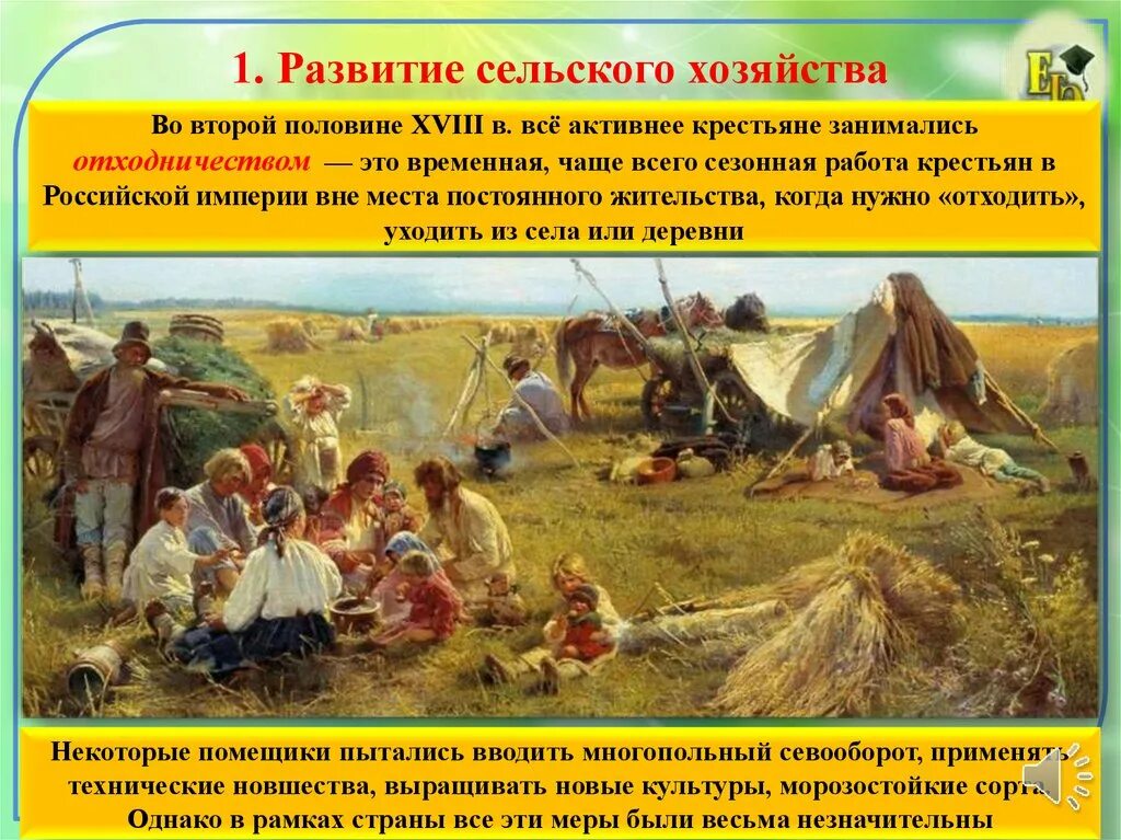 Урок экономическое развитие россии при екатерине 2. Сельскоехощяйстао приекатерине 2. Развитие сельского хозяйства при Екатерине II. Экономическое развитие России при Екатерине.