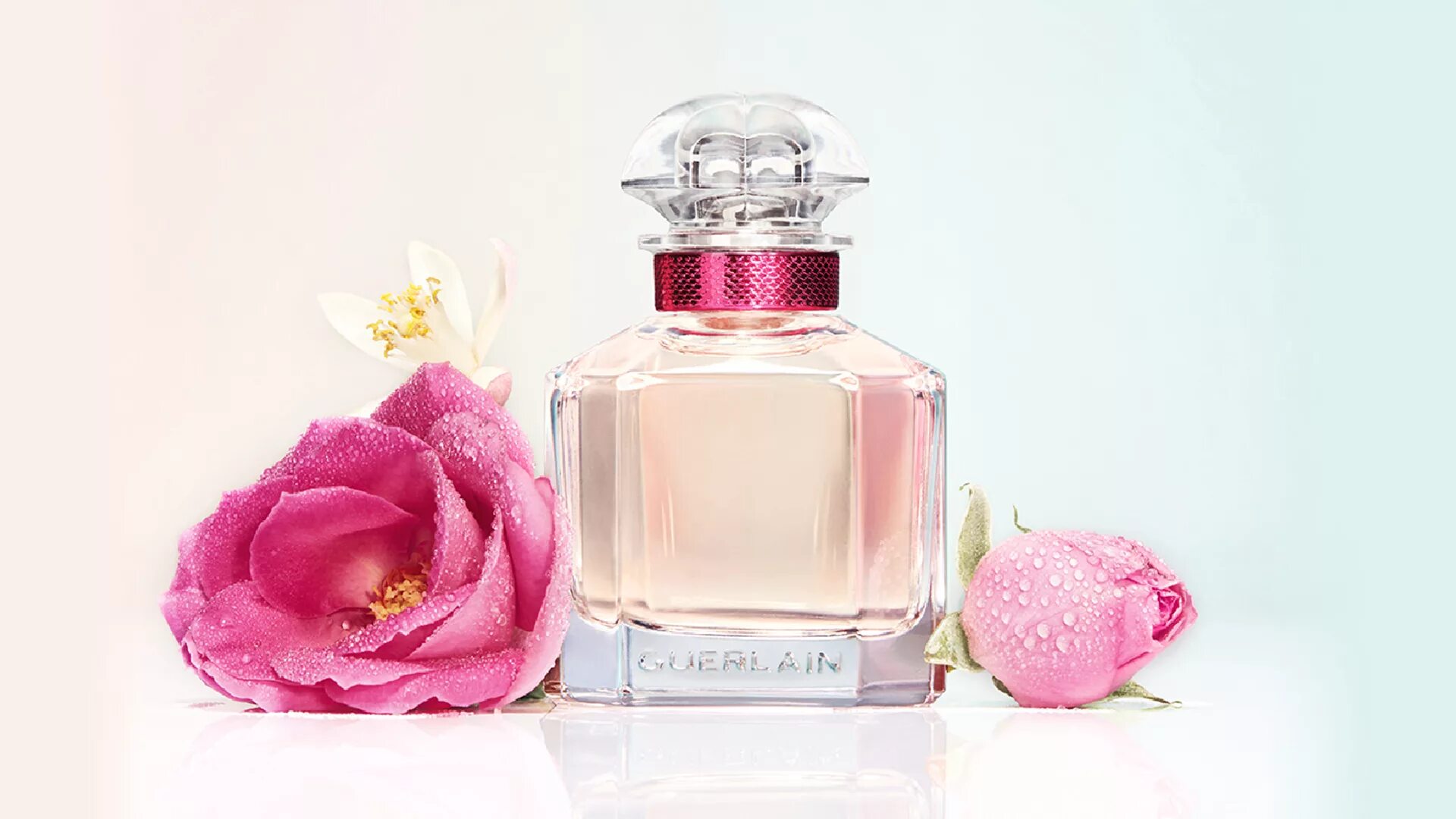 Мон герлен Бель. Guerlain Рив Гош. Mon Guerlain Bloom of Rose. Духи герлен розовые. Нежный аромат весны