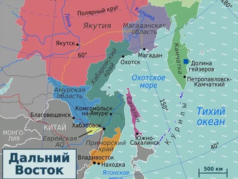 С какими странами граничит восточная. Дальний Восток на карте. Дальний Восток на карте России. Дальневосточный регион на карте. Катра дальнешо Востока.