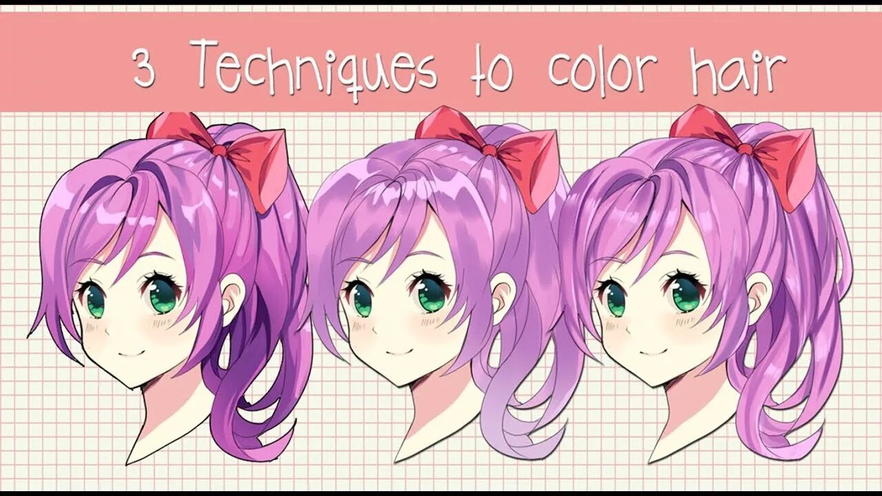 Hair color shading. Hair color shading