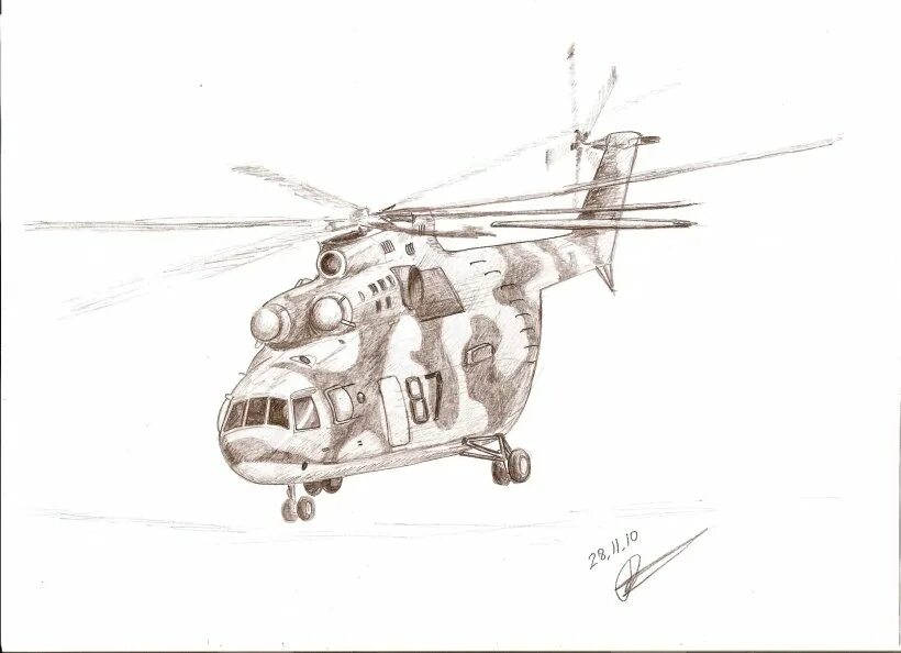 Рисунок 26. Ми-26 вертолёт сбоку. Ми-24 вертолёт рисунок сбоку. Рисунок военного вертолета ми-24 сбоку. Военный вертолёт ми 24 рисунок.