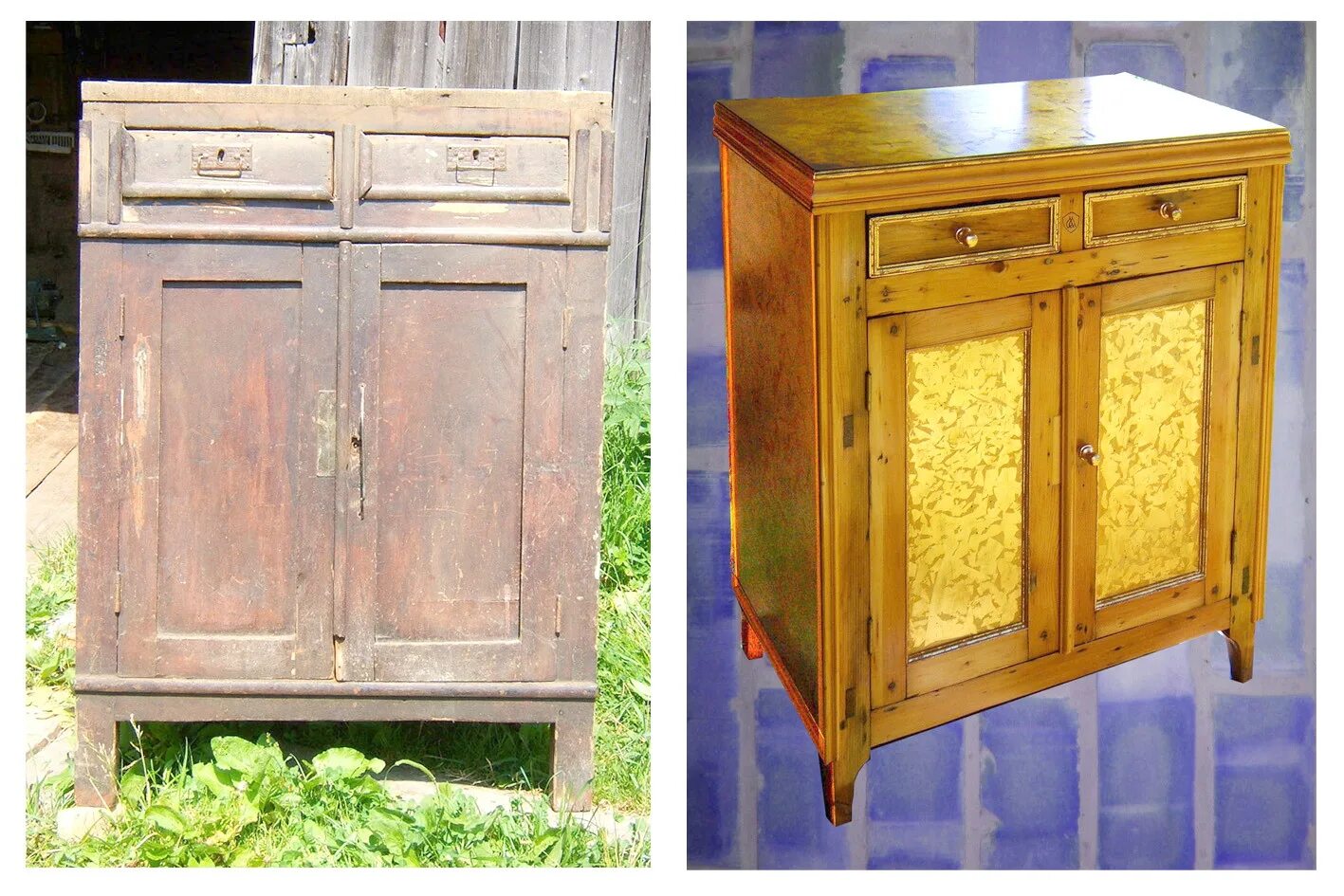 Антикварный буфет. Восстанавливаем старую мебель. Старая деревянная мебель. Комод даром. Переделка старой мебели.