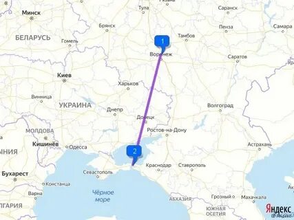 Сколько от тамбова до границы украины