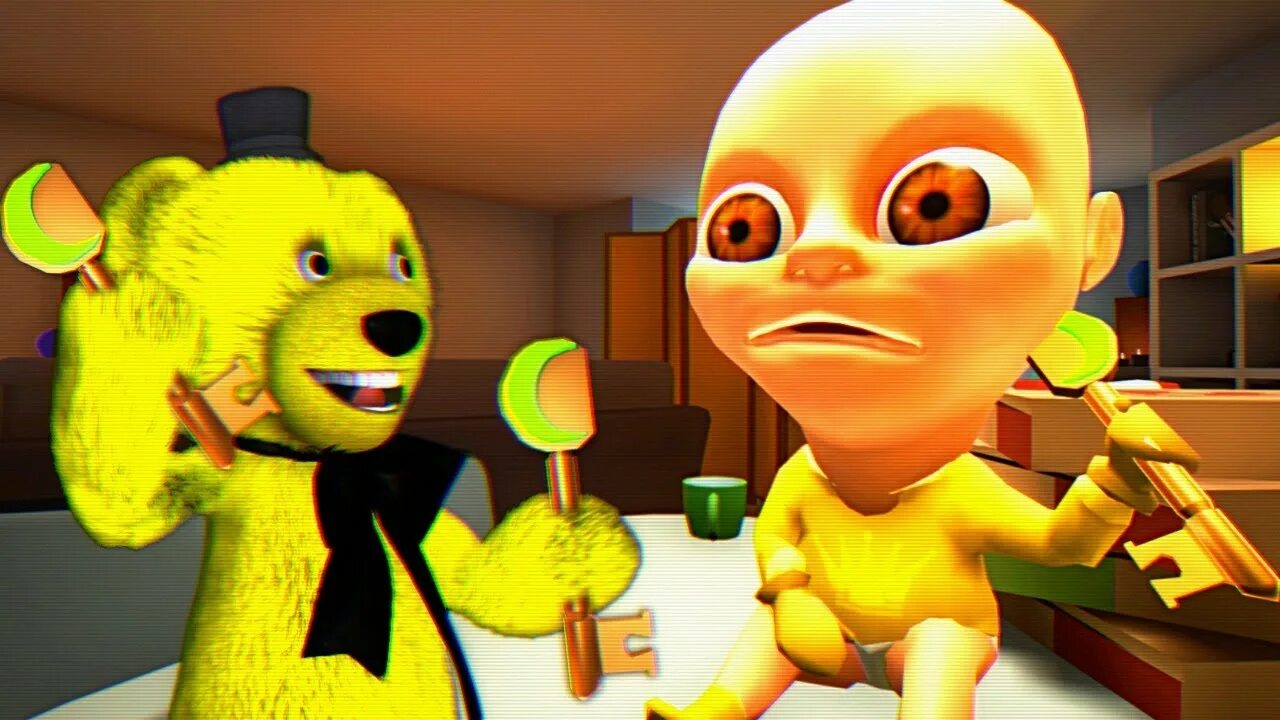 Новое обновление малыша. The Baby in Yellow обновление. FNAF Play малыш в желтом. Малыш в желтом монстр. ФНАФ плей и младенец в желтом.