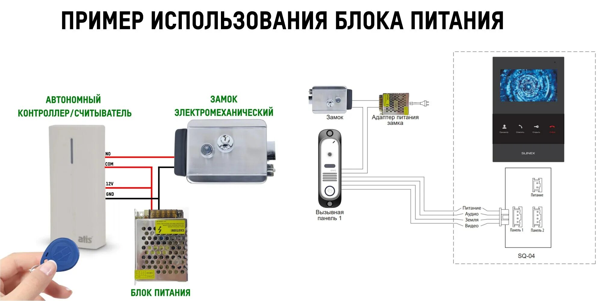 Подключение электромеханического замка с блоком питания TS-БУЗ блок управления замком купить в интернет-магазине по низкой цене на Янд