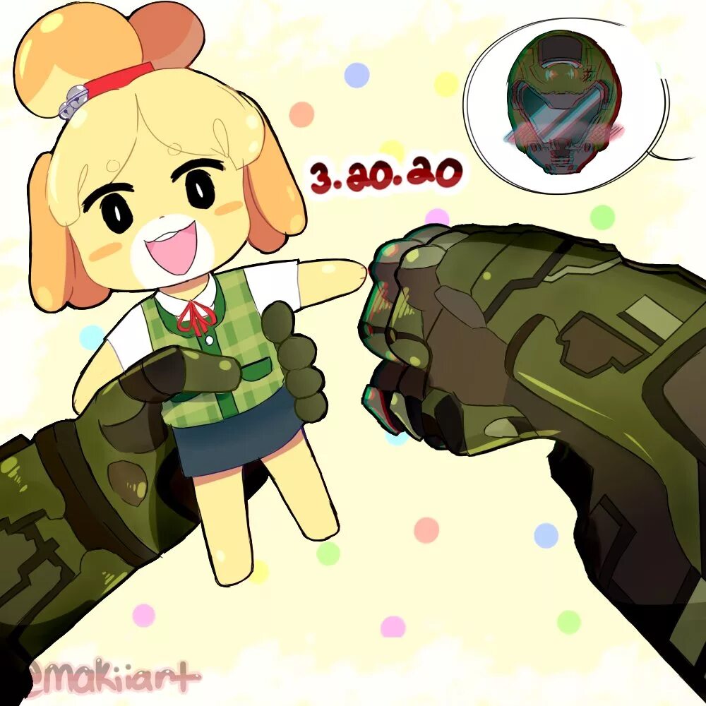 Изабель Doom. Animal Crossing Isabelle and Doomguy. Doom Slayer x Isabelle.