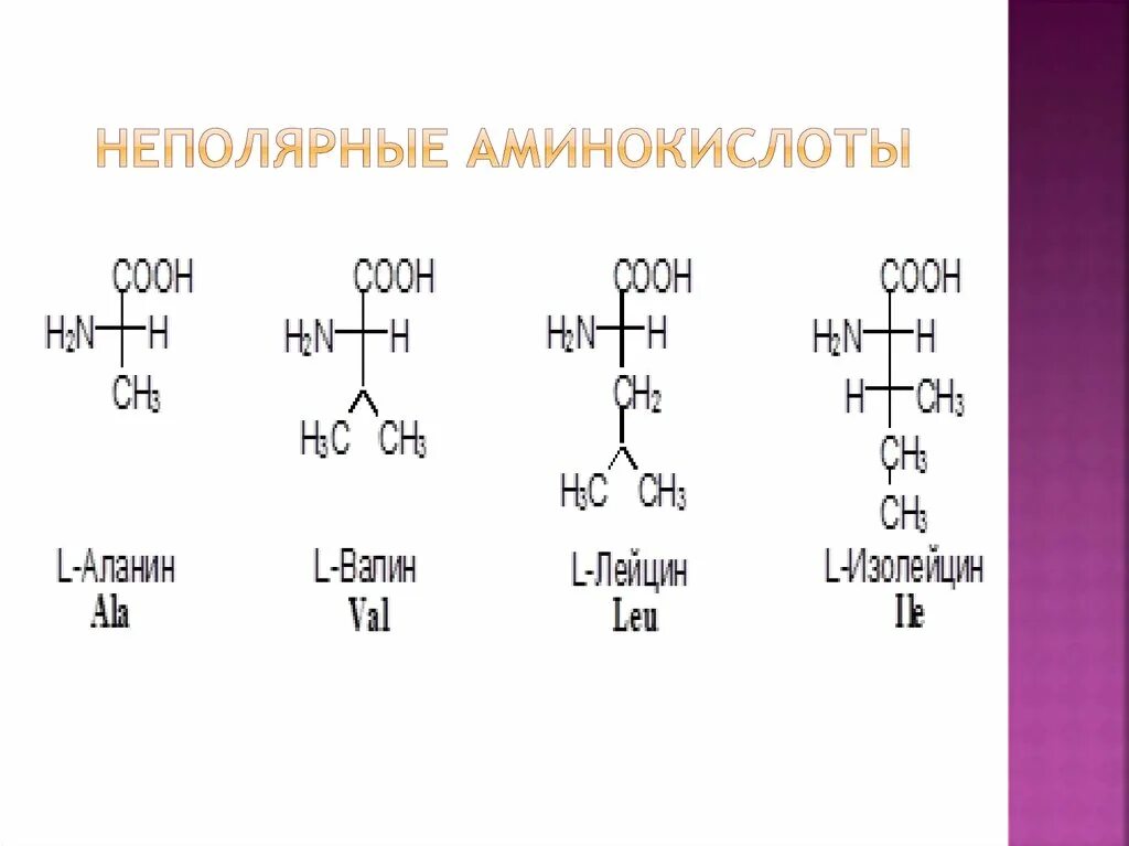 Неполярные незаряженные аминокислоты. Формулы аминокислот с неполярными радикалами. Гидрофобные радикалы аминокислот. Аминокислоты с неполярными радикалами.