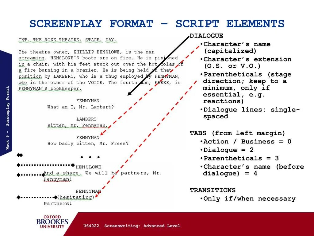 Scripted format