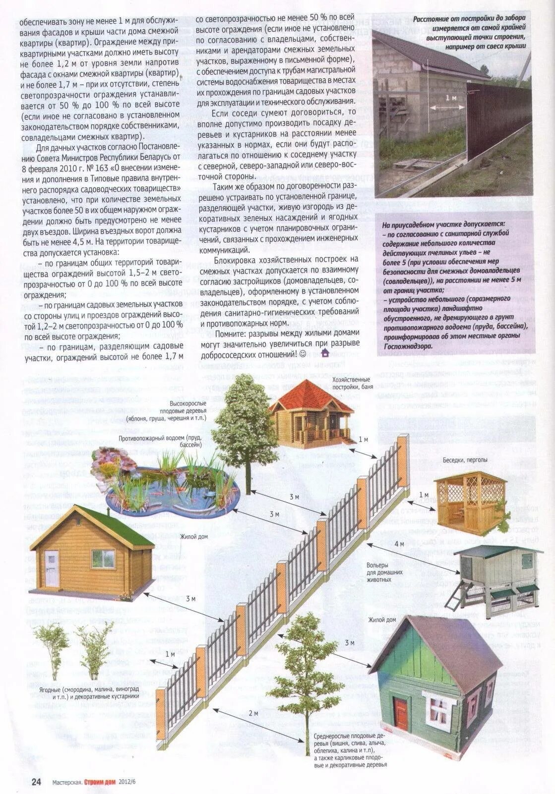 Какое расстояние от частного дома