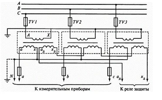 Применение тн. Схема подключения трансформатора напряжения 10 кв. Схема подключения трансформатора напряжения 6 кв. Схема включения трансформатора напряжения 6 кв. Схема измерительного трансформатора напряжения трехфазного.