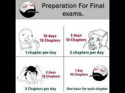 My exams me