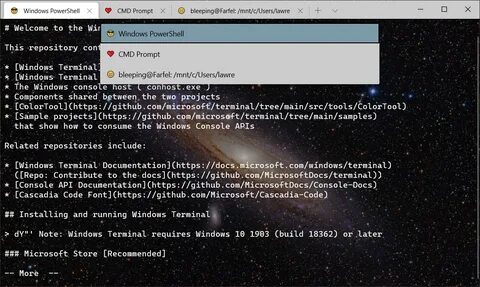 Терминал windows 11