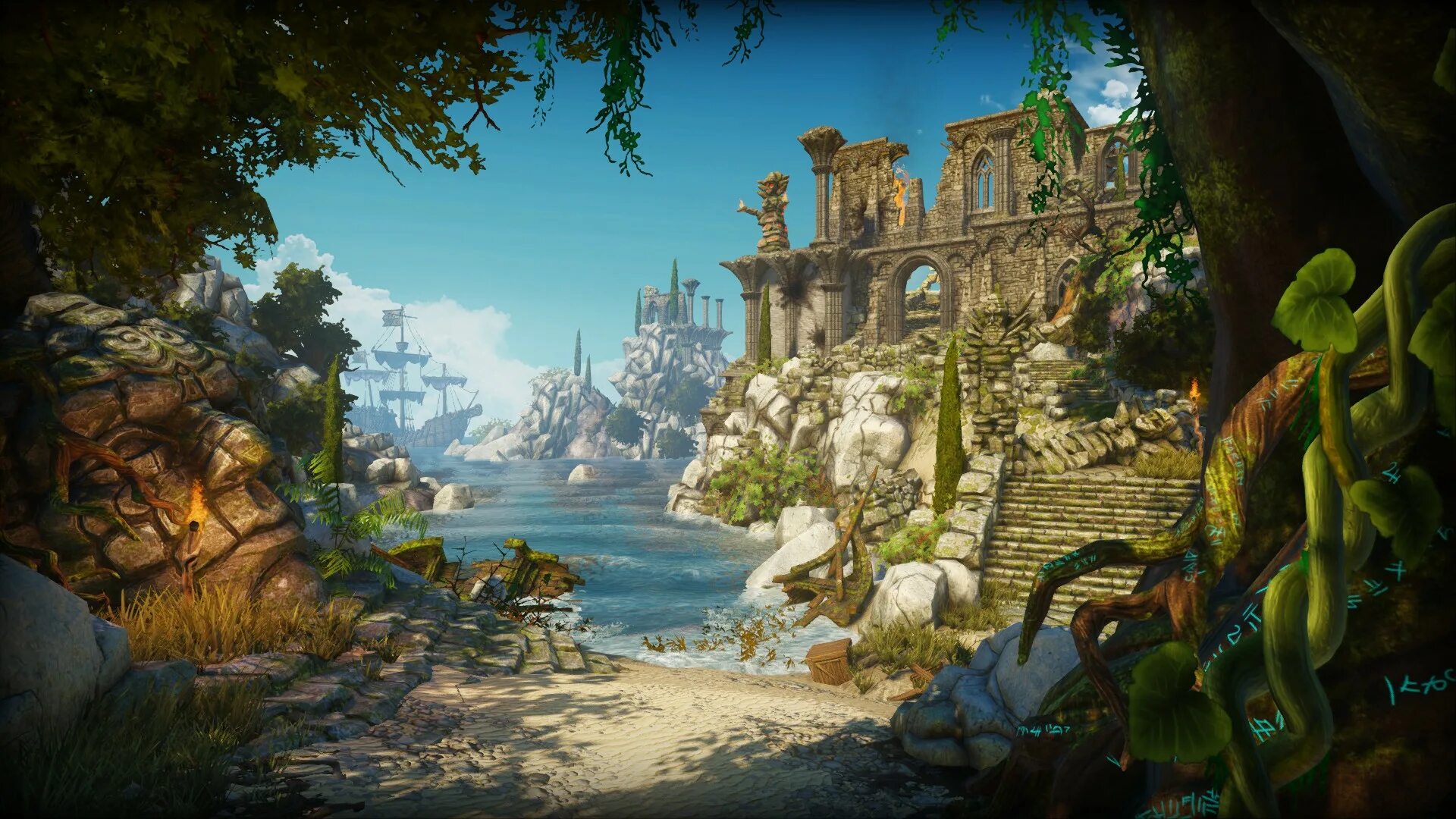 Эльфийское сооружение divinity. Divinity арт. divinity обои. divinity обои на рабочий стол.