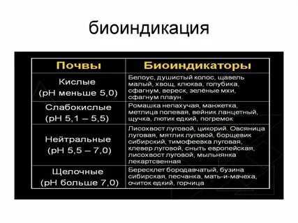 Биоиндикаторы
