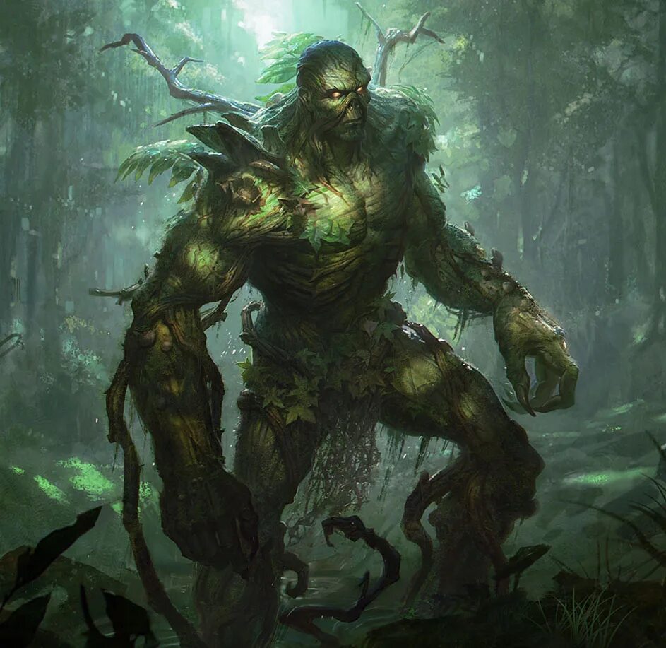 Болотник концепт монстр. Swamp thing игра. Чудище болотное