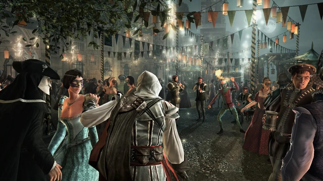 Игры 12 века. Assassin's Creed 2. Ассасин Creed 2. Эцио Аудиторе в Венеции. Assassin’s Creed II – 2009.