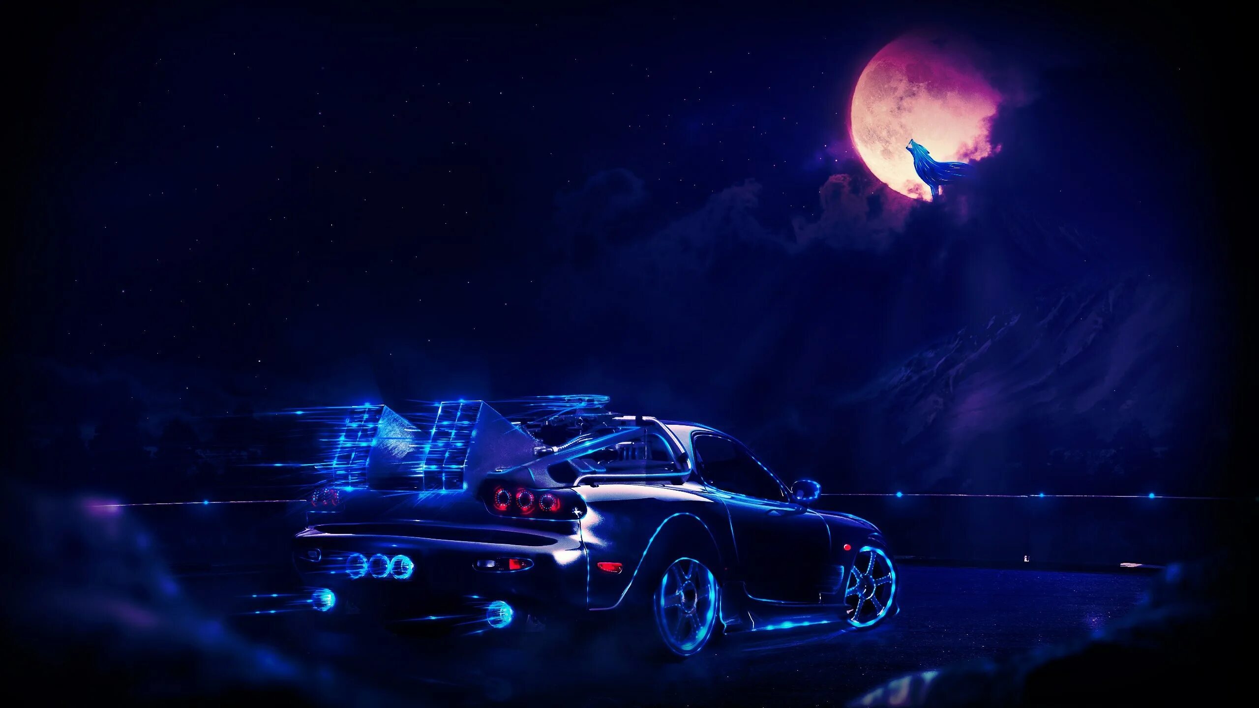 Moon cars. Mazda rx7 неон. Mazda rx7 ночь неон. Mazda RX 7 Neon. Khyzyl Saleem Marty.