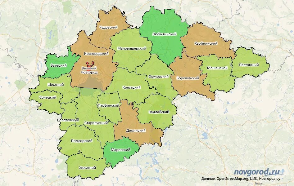 Правит новгородской области. Карта Новгородской области по районам. Карта Новгородской области с районами. Новгородская область границы. Карта Новгородской области с муниципальными районами.