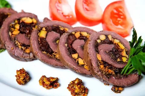 Сложные горячие закуски из мяса