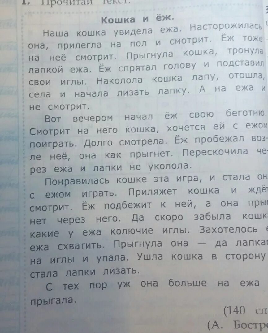 Текст кошка и еж. Определи тему текста кошка и еж. кошка и еж какой тип текста.