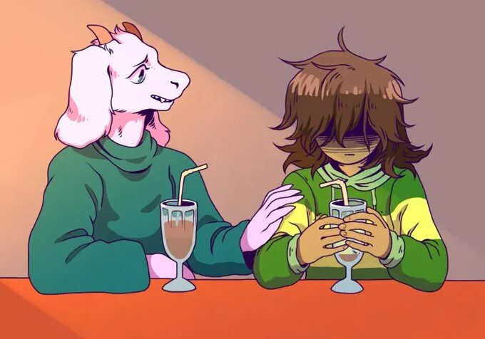 Чара азриэль комикс. Kris x Asriel. Deltarune Азриэль. Deltarune Kris x Asriel.