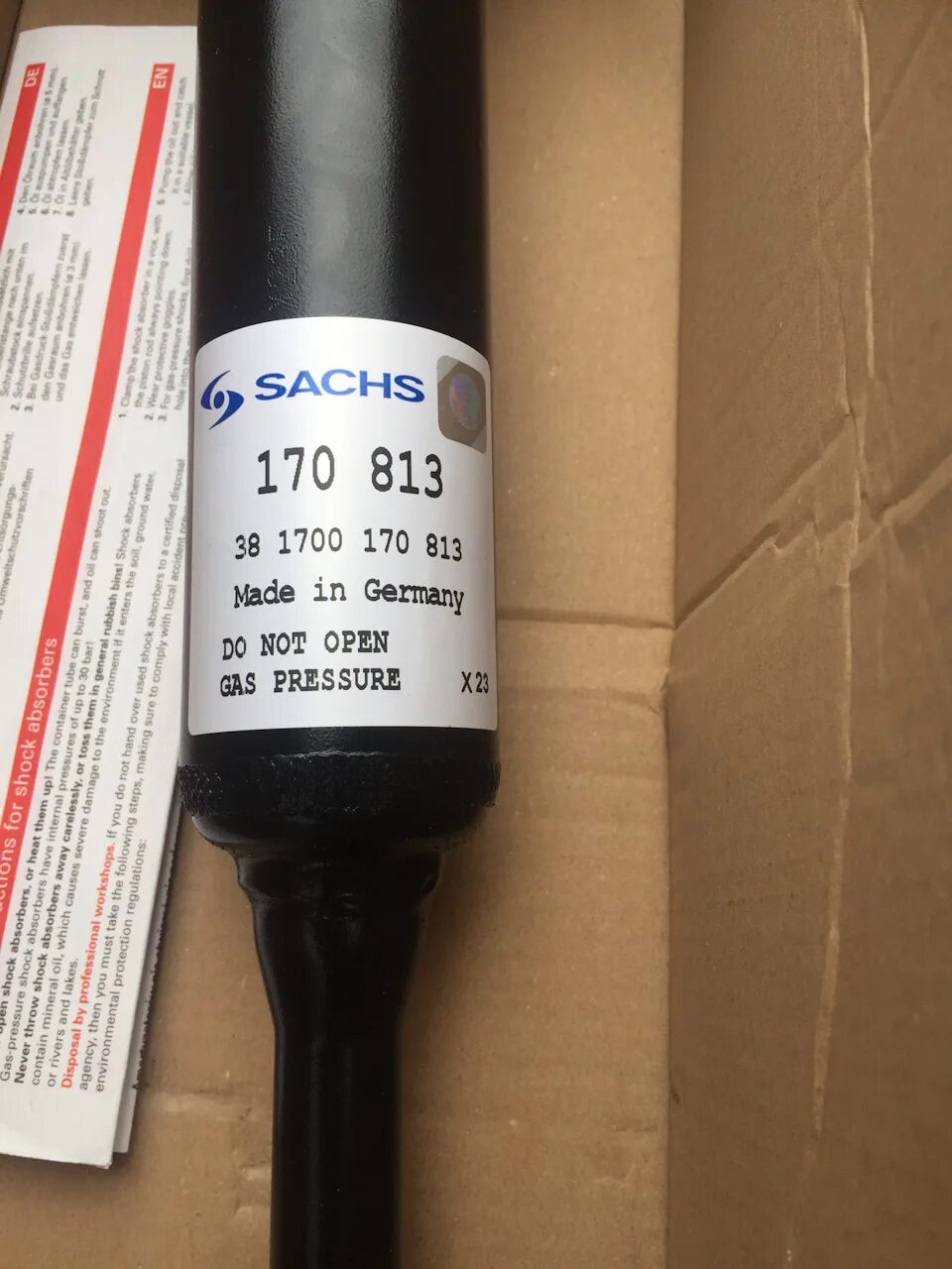 Сакс как отличить подделку. Амортизаторы sachs w212 drive2. сакс оригинал.
