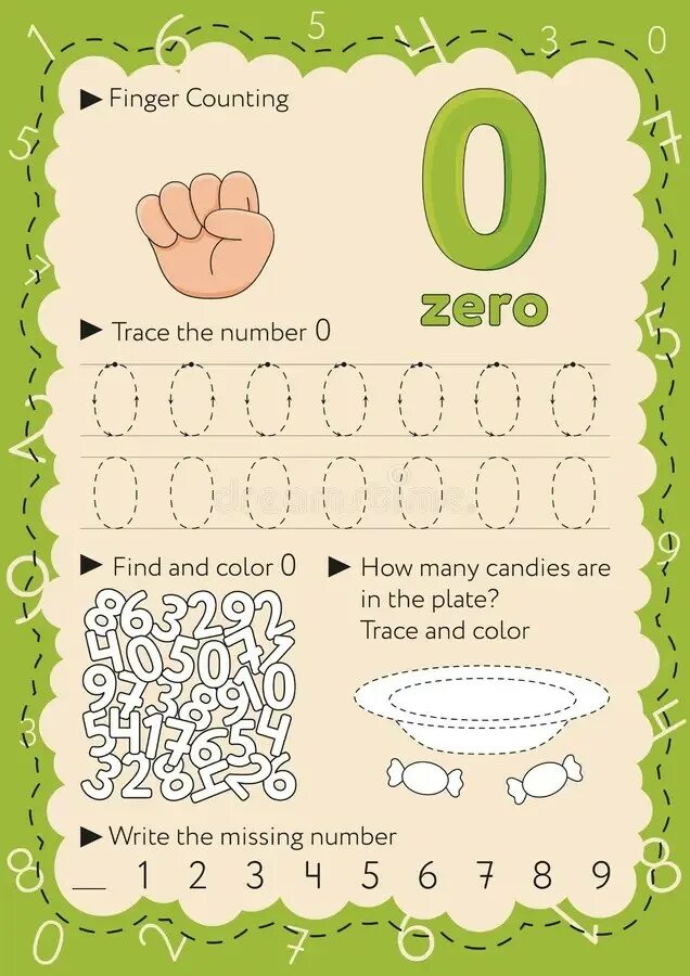 Is zero a number. Zero for kids. number zero worksheet.