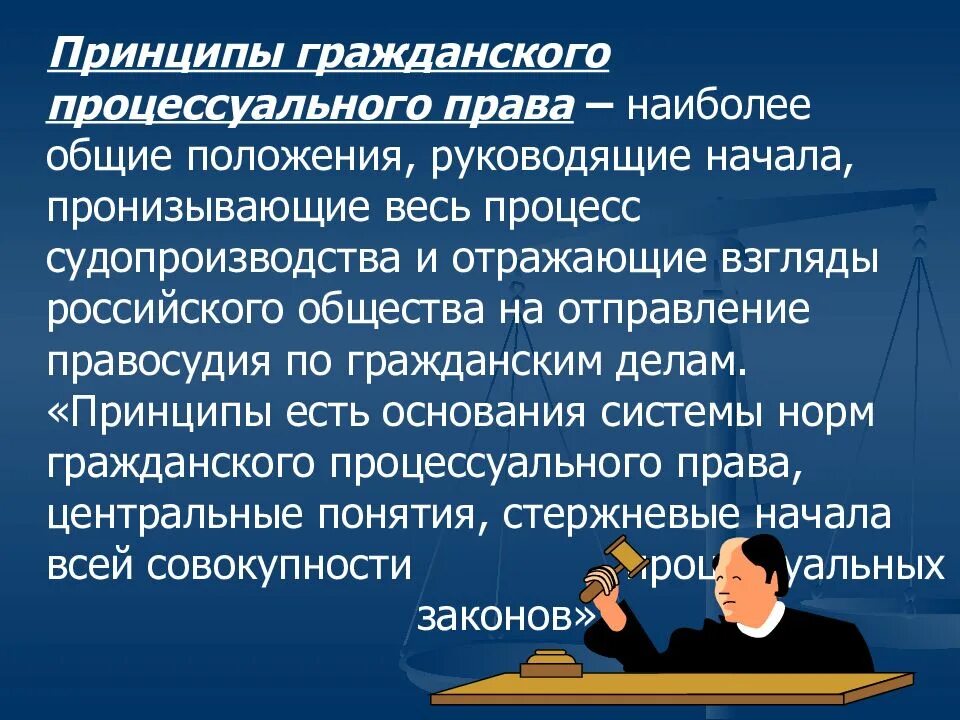 Принципы гражданских процессуальных правоотношений. Понятие и принципы гражданского процесса. Классификация принципов гражданского процесса. Страны в гражданском процессе