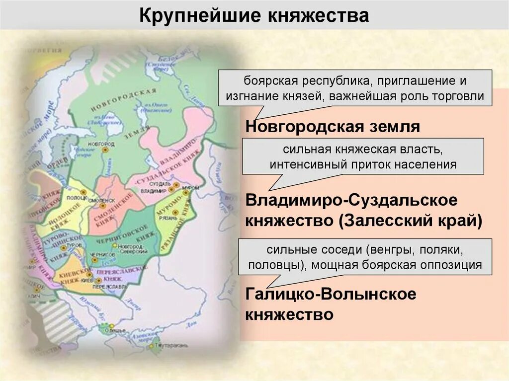 3 княжество древней руси. "Русские княжества в период раздробленности на Руси". Южные княжества Руси 6 класс- карта. Крупнейшие земли и княжества Руси в 12-13 веках. Основные центры политической раздробленности крупные княжества.